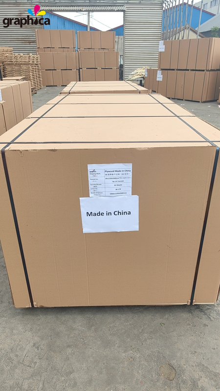 BB/BB-kwaliteit 12/15/18 mm volledig gebreid multiplex voor de productie in de verpakkingsdrukindustrie
