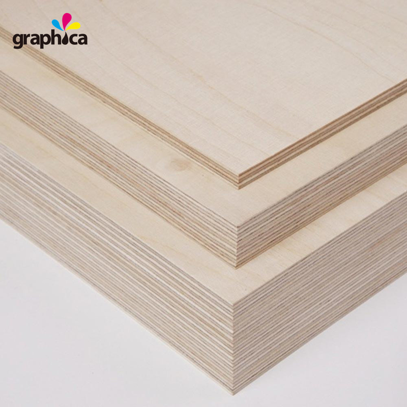 12mm 15mm 18mm Normaal Birch en Poplar Plywood Hout Board voor Die Making Core Gap 0,1%