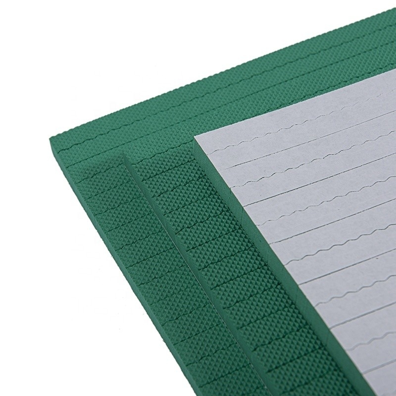 40-45 graden Shore A Hardheid EVA rubberplaat in groene kleur voor platte slijpvorming