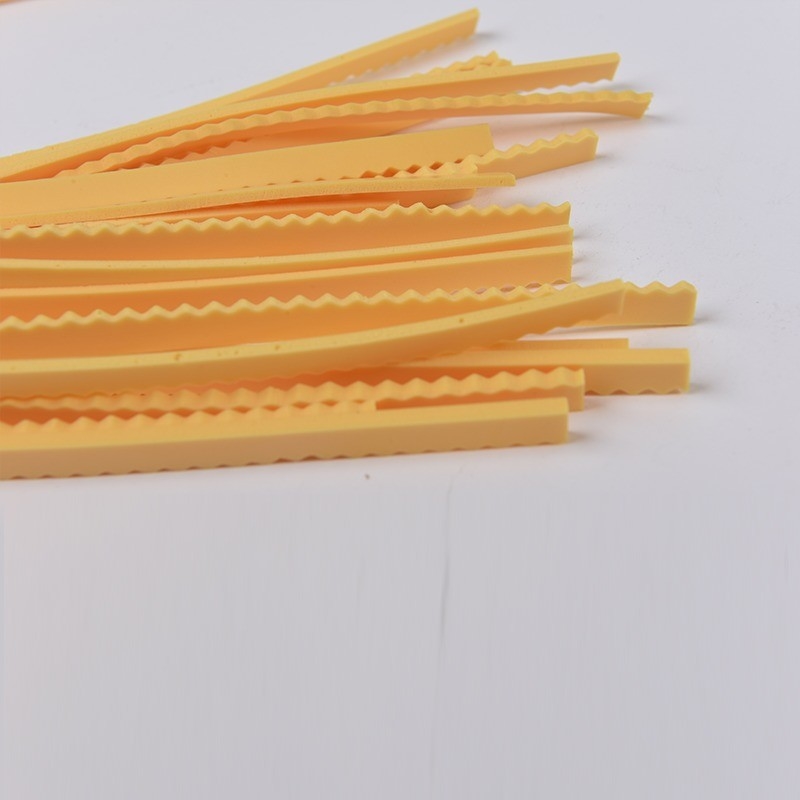 Hoog elastisch geel 8 mm slijppers snijden Ejectie spons rubber slot rubber platte multiplex staal regel slijppers snijden