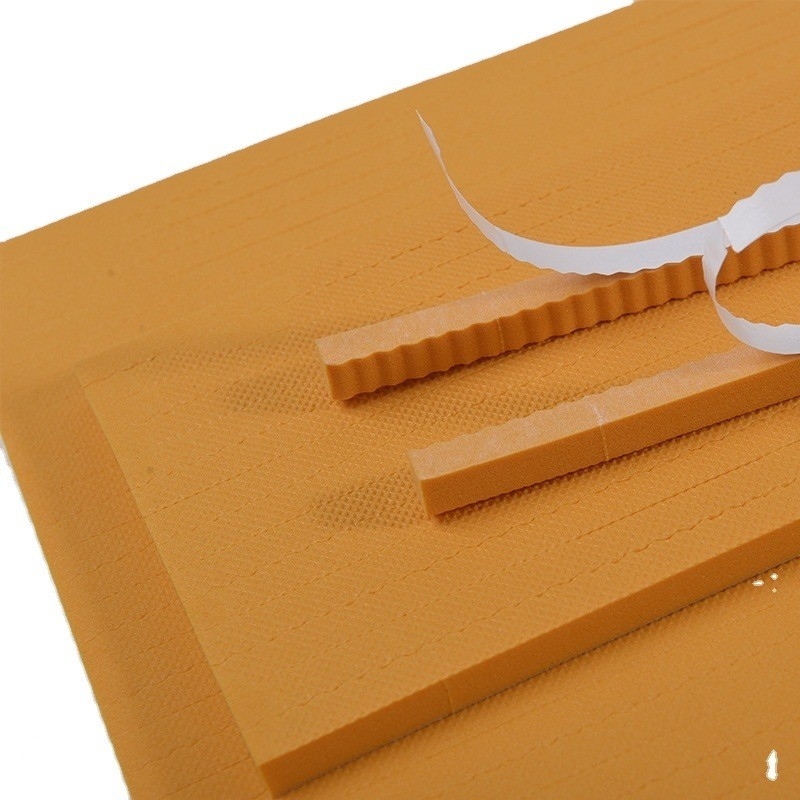 Die Cutting EPDM Rubber Foam Sponge met kleefmiddel Kleur Oranje Afmeting 10x300x380mm