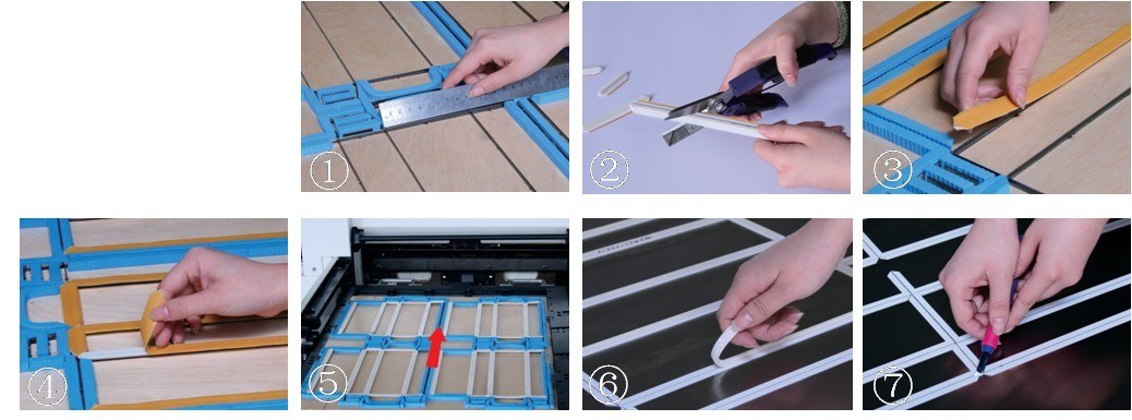 Kartonnen gegolfde papierdoos Matrix-snijmachine voor het slijpen met een kanaalbreedte van 1,3 mm