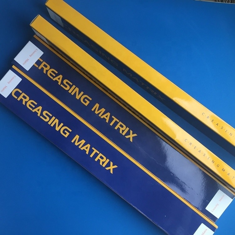 Witte PVC creasing matrix met geïmporteerde vingerband en lijm voor grafische Beijing 2021