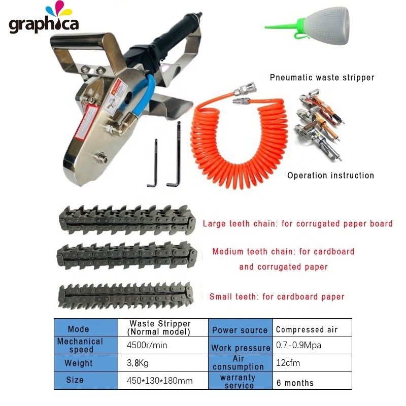 12CFM 0,65-0,8MPa Afvalpapier die Cutting Stripper Machine voor precieze stripping