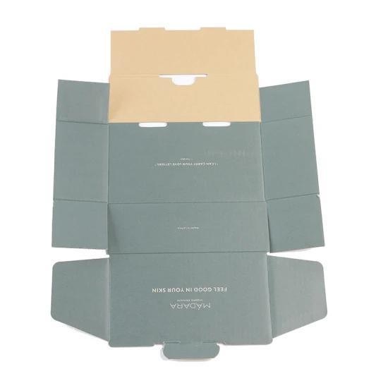 Op maat gemaakte bestelling geaccepteerd wit biologische huidverzorging set kartonnen verpakkingsdoos voor jurk