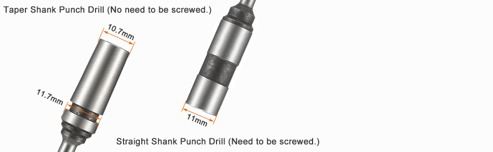 Professionele papieren boorstukken met een kraaglengte van 28,5 mm en een boorddiameter van 3,0-10,0 mm