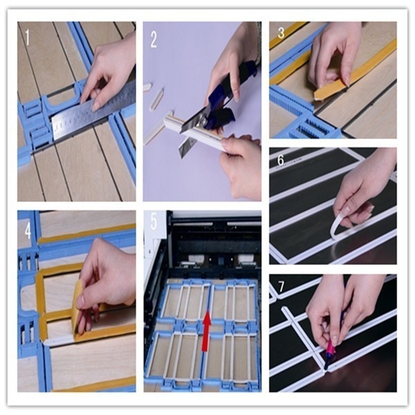 Grafische handleiding Creasing Matrix PVC-snijmatrix voor kartonnen gegolfde papieren doos