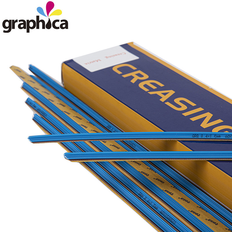 Hoogte van het kanaal 0,8 mm Plastic Creasing Matrix Cutting Machine GRB0,8 * 2,5 mm voor die cutter