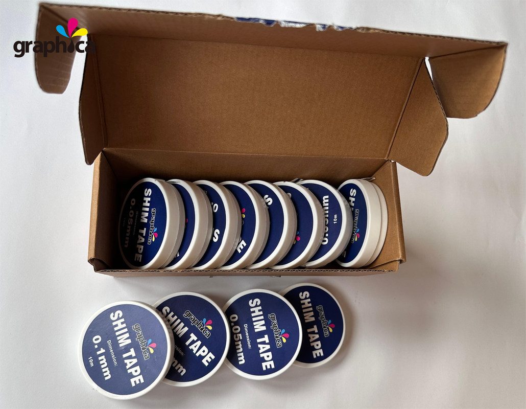 Blauwe zelfklevende stalen scharnierband voor het snijden van stempelplaten, stempelplaten en andere drukmaterialen