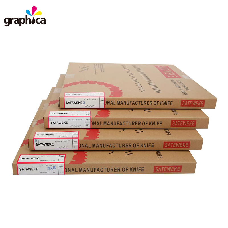 4pt Rotary Cutting Rule Steel Die Cutting 1,42*25,4*30 meter/spoel voor Rotary Die Maker