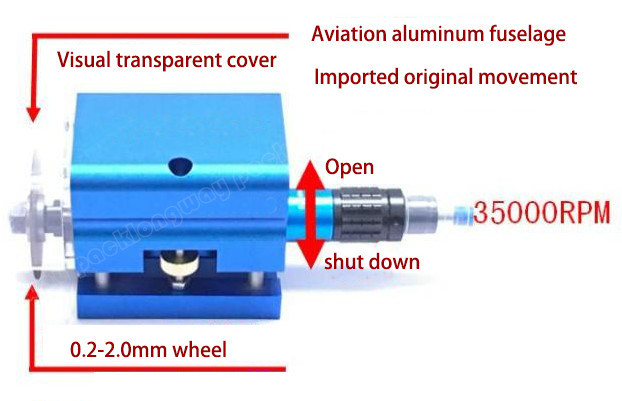 Air Pump Type Graphic 2022 Die Cutting Pneumatic Nick Grinder voor semi-automatische gereedschappen