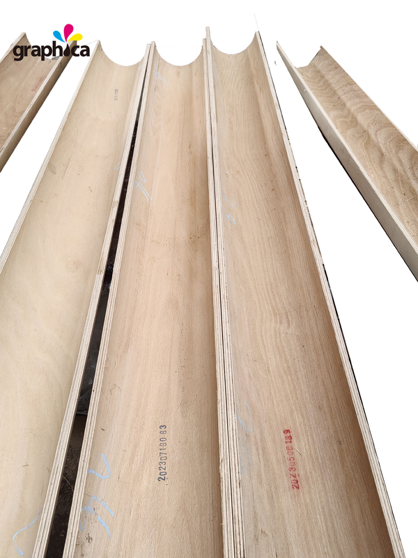Vochtigheid 6%-8% Full Beech Rotary Plywood voor die making industrie 50min Hot Press Time